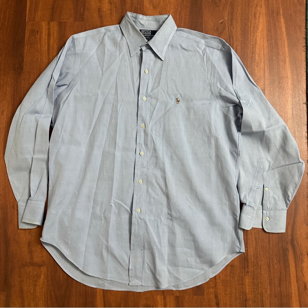 Polo Ralph Lauren Lowell 100% cotton Men's Light Blue Polo Shirt Sz 16